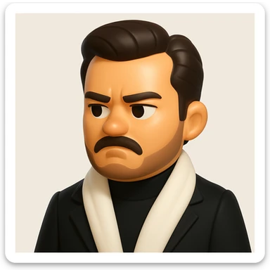 A 3D Apple-style emoji version of the uploaded image, preserving its colors, shapes, textures, and overall design, simplified into emoji form while keeping key details recognizable. Smooth glossy finish, soft shadows, high-quality render, minimal background. sticker