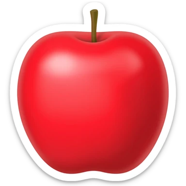 Red colour image sticker