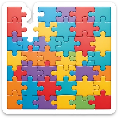 jigsaw puzzle sticker