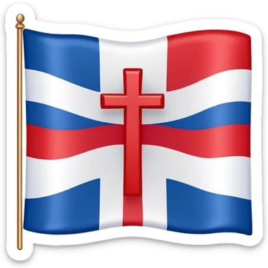 Flag emoji of the Aramaic flag sticker