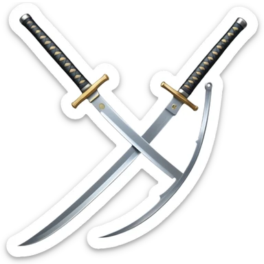 anime katana sticker