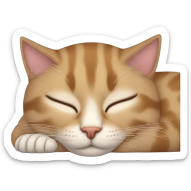 cat sleep karen sticker