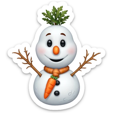 Olaf snowman sticker