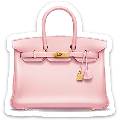 light pink hermes birkin bag  sticker