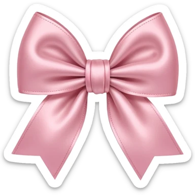 Light pink bow sticker
