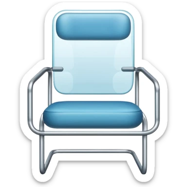 danish design glass chair sticker