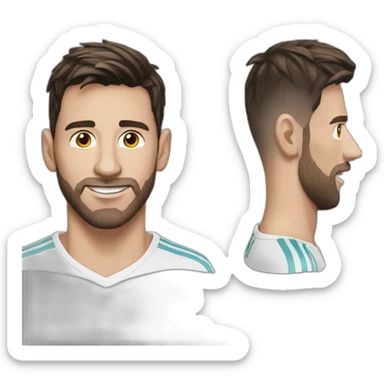 young-beardless-messi sticker