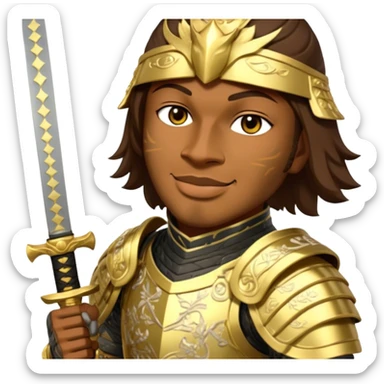 Golden Samurai sticker