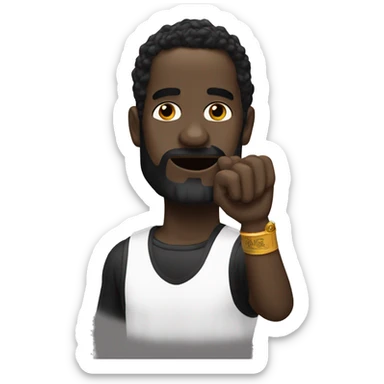 pantera negra con una corona sticker