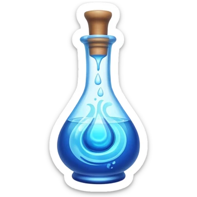 blue health potion sticker
