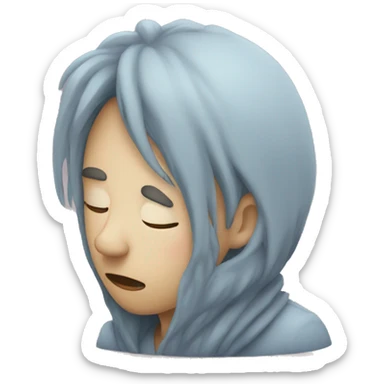 sad wold sleepimg sticker