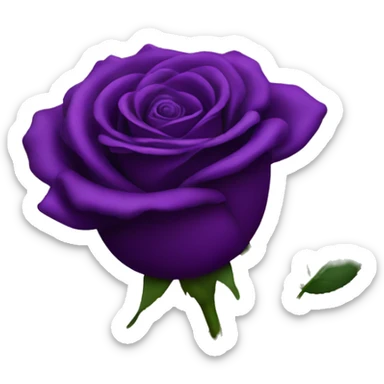 Deep purple rose sticker