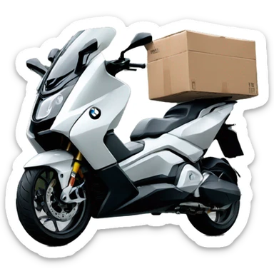 DELIVERY covered bike bmw c1 sticker