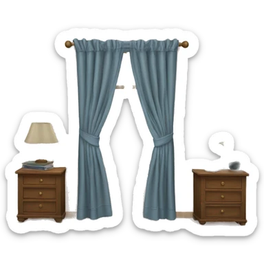 Room Curtains sticker