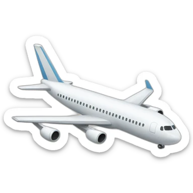 airplane landing sticker