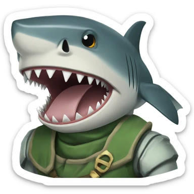 shark wih toph sticker