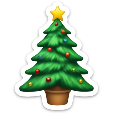 Christmas tree sticker