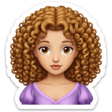 principessa riccia sticker