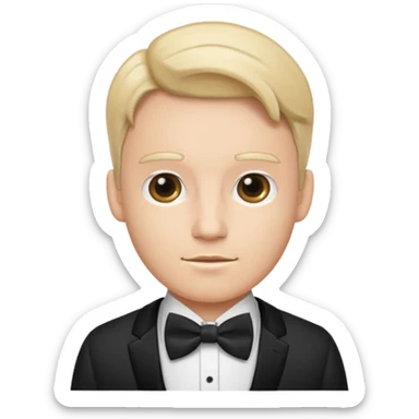 Gentleman bow tie emoji sticker