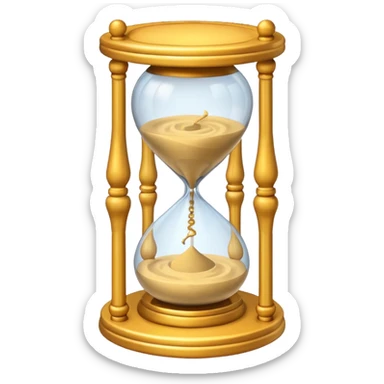 sand clock 3d sticker