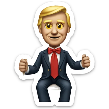  Trump marionette Pinocchio  sticker