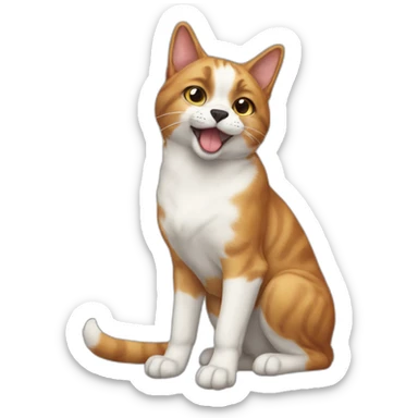 cat-dog-cat sticker