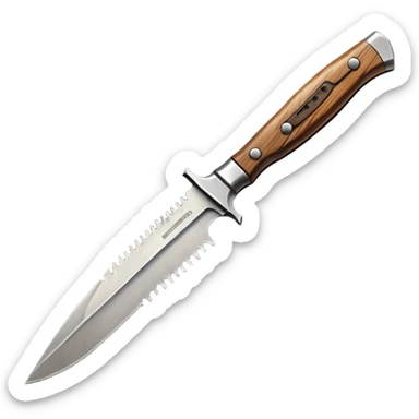 long jungle knife sticker