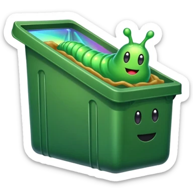 Silly Dumpster Slug sticker