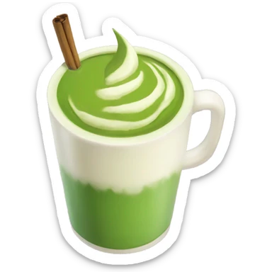matcha latte sticker