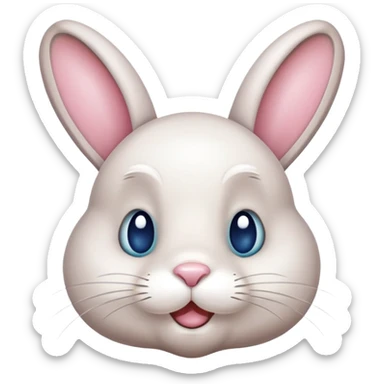 Easter bunny who’s had too much alcohol sticker