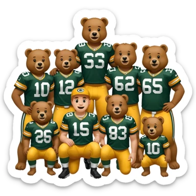 Packers poop on bears sticker