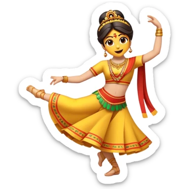 Cinematic Realistic Sirtaki Dance Pop Culture Emoji, showcasing energetic traditional dance movements rendered with dynamic, rhythmic lighting and expressive detail. sticker