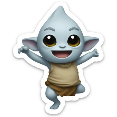 grogu dancing sticker