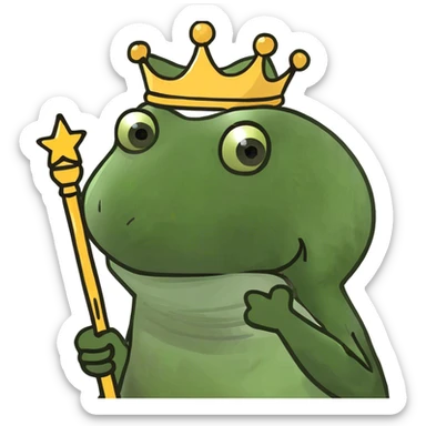 Frog sticker