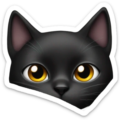Black cat with White girl cosy under a blanket sticker