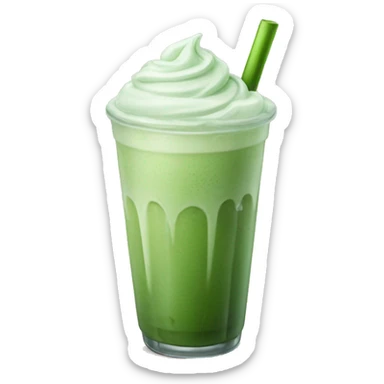 iced matcha latte sticker