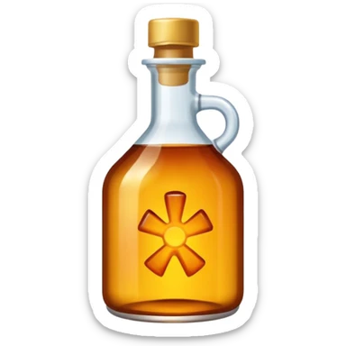 medicine syrup and (cross negative sign above these) sticker