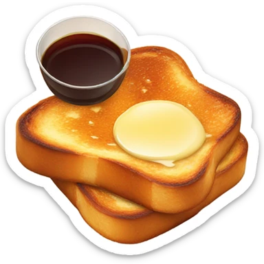 french toast with syrup sticker