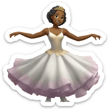 bailarina e um cavalo sticker