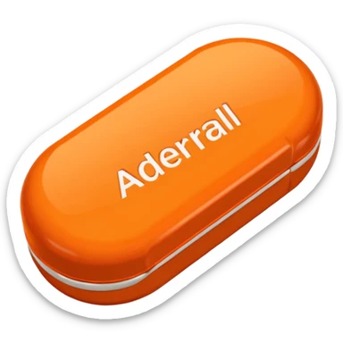 Orange 30mg adderall with line down center sticker