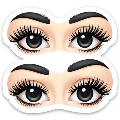 Eyelash lift sticker