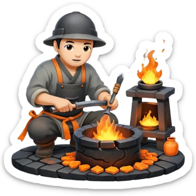 A Japanese blacksmith forge sticker