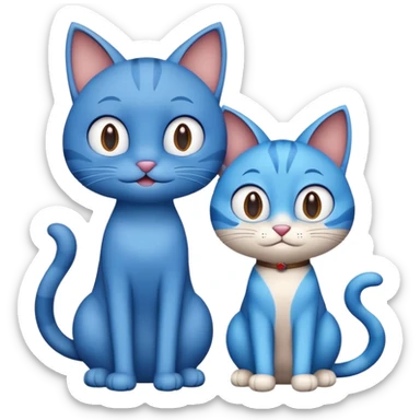 Oggy and Ollie  sticker