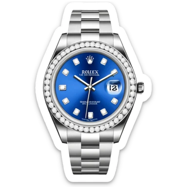 rolex wysadzany diamentami sticker