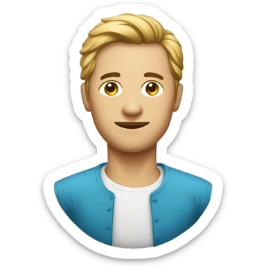 Un homme portant un masque et une chemise de prière sticker