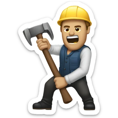 hammering in a solo parody sticker