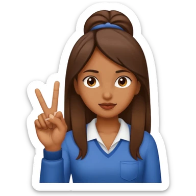 Brownskin girl giving u the middle finger  sticker