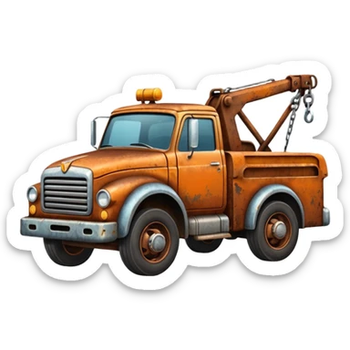 tow truck sticker