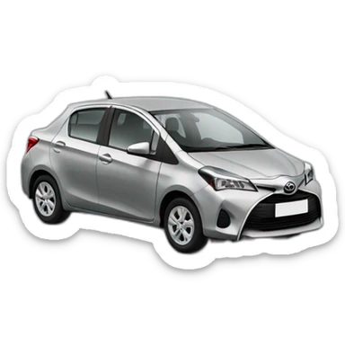 Toyota Yaris Gris sedan 4 puertas sticker