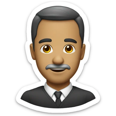 rostro de abogado  sticker